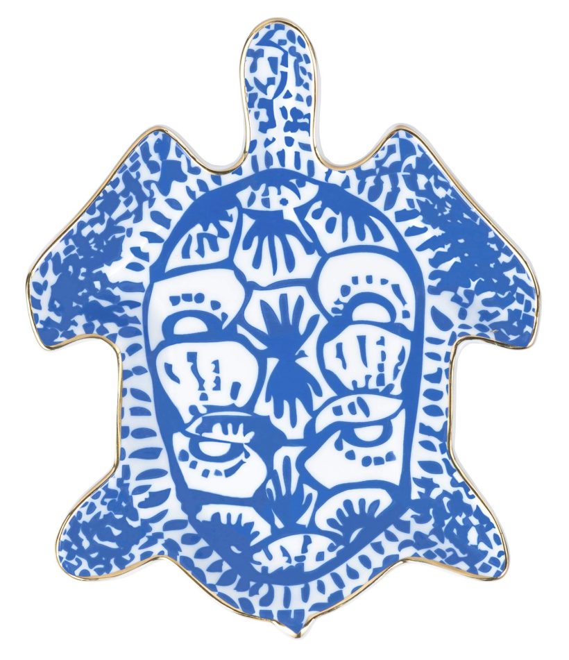 Lilly Pulitzer Women's Blue Porcelain Jewelry Trinket Tray