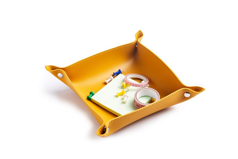Valet Trays Leather-Small Catchall Tray for Men and Women