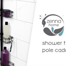 Tension Pole Shower Caddy, Satin Nickel