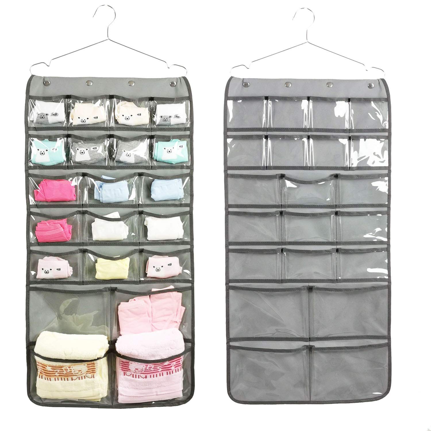NIMES Hanging Closet Underwear Sock Bra Organizer Dual-Sided Accessories