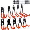 Garage Hooks Dirza 10 Pack Steel Garage Storage Utility Double Hooks