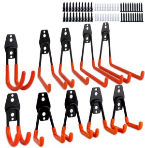 Garage Hooks Dirza 10 Pack Steel Garage Storage Utility Double Hooks