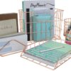 Sorbus Desk Organizer Set, Rose Gold 5-Piece