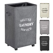 WOWLIVE 90L Large Rolling Laundry Hamper