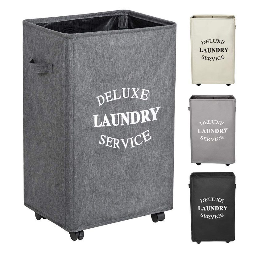 WOWLIVE 90L Large Rolling Laundry Hamper