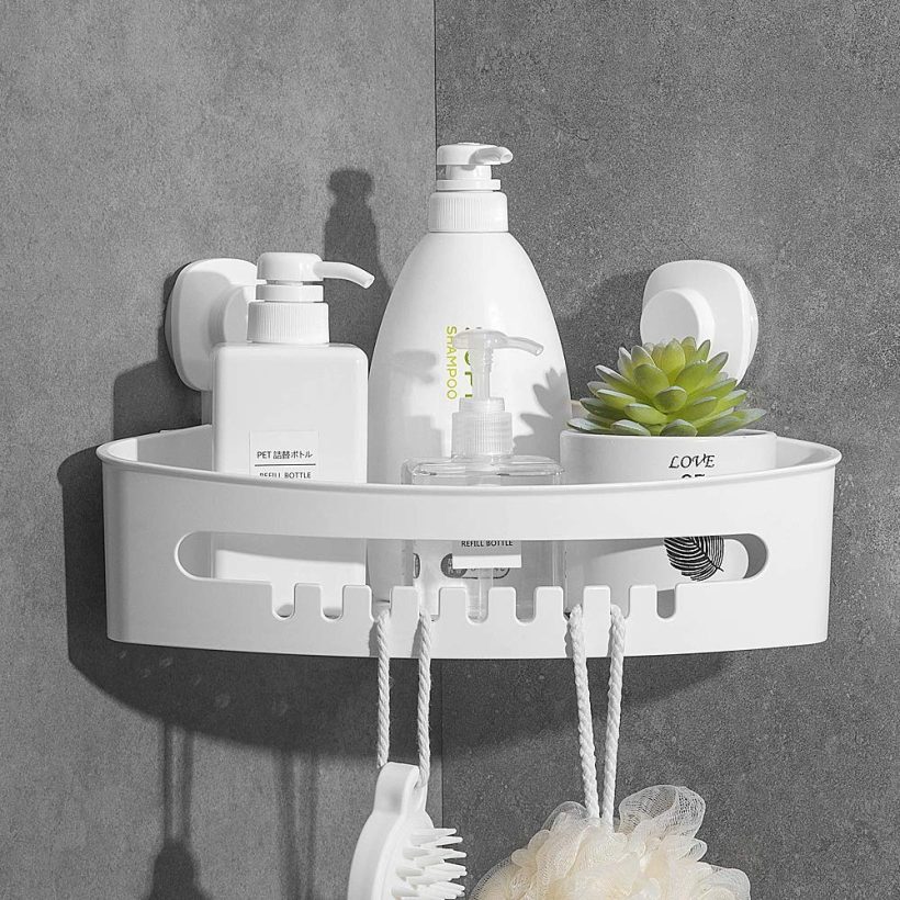 Wall Mounted Shower Shelf Bathroom Storage Basket