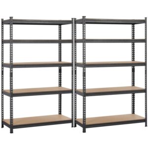Yaheetech Heavy Duty 2 Packs Shelving 5-Shelf Shelving Unit