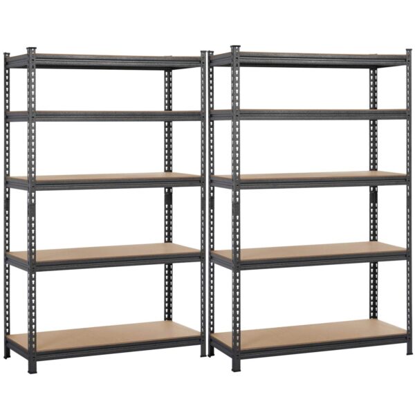 Yaheetech Heavy Duty 2 Packs Shelving 5-Shelf Shelving Unit