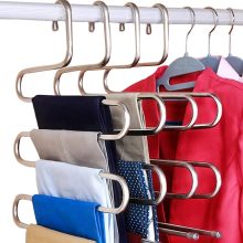 DOIOWN S-Type Stainless Steel Clothes Pants Hangers