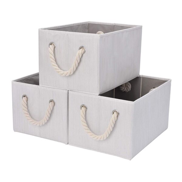 StorageWorks Storage Bins With Cotton Rope Handles