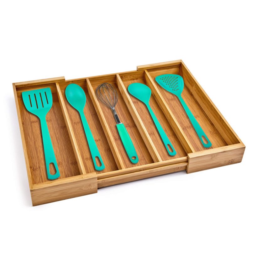 Classics Bamboo Expandable 5 Large Compartment