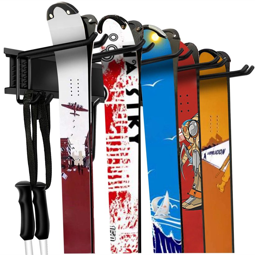Garage Storage Organization System Ski Wall Rack