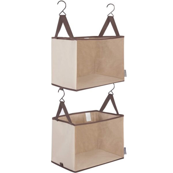 STORAGE MANIAC 2-Shelf Hanging Closet Organizer