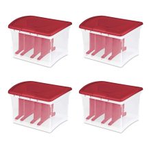 Sterilite Clear Christmas Light and Garland Holiday Storage