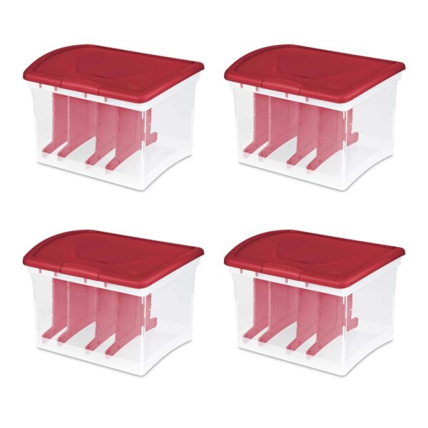 Sterilite Clear Christmas Light and Garland Holiday Storage