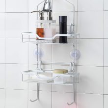 Aluminum Shower Caddy Over The Shower Head/Over The Door