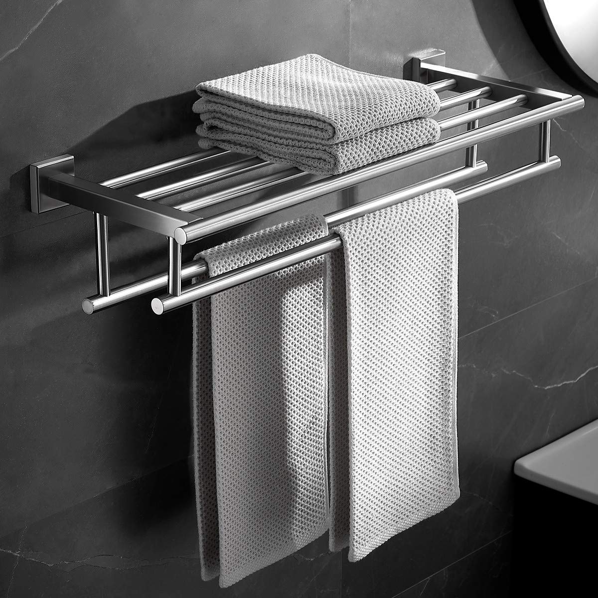 VOLPONE Towel Rack with Double Towel Bar 23.6 in