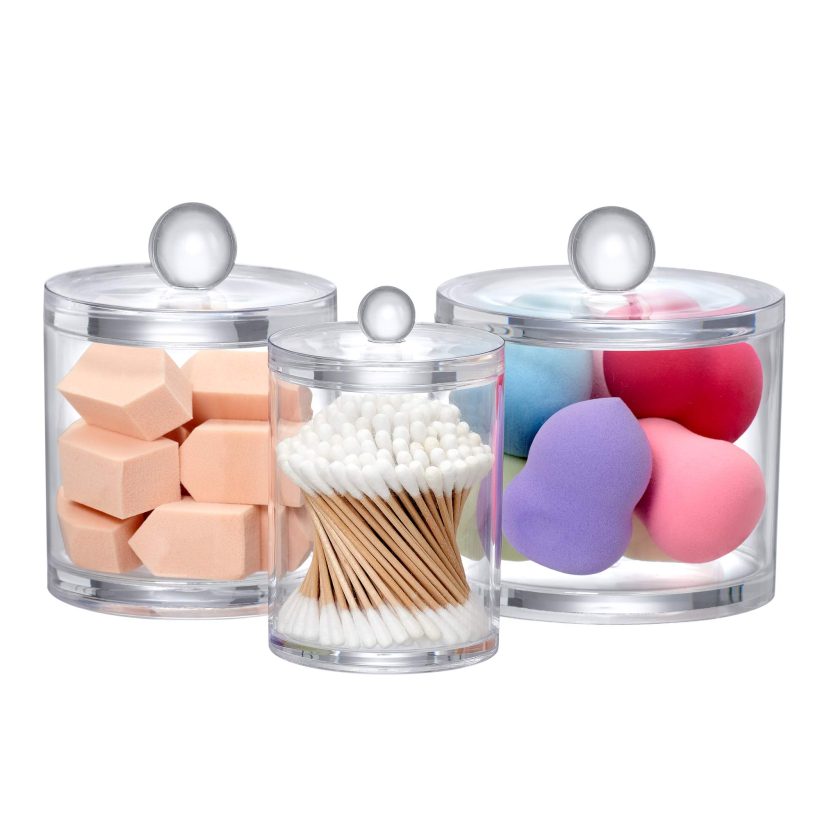 Amazing Abby Alex Family - 3-Pack Acrylic Bathroom Canister Set