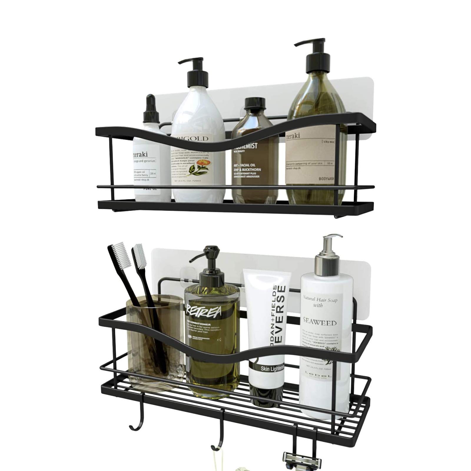No Drilling Traceless Adhesive Bathroom Storage Organizer