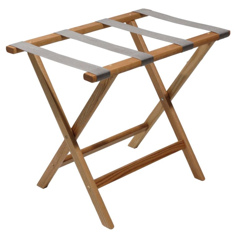 Wooden Mallet Deluxe Straight Leg Luggage Rack