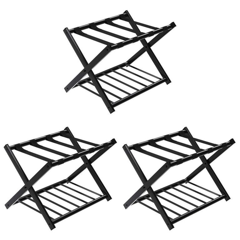 Folding Metal Suitcase Luggage Stand