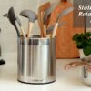 Hillbond Rotating Utensil Holder Utensil Crock