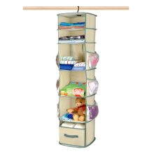 Smart Design 6-Tier Smart Carousel Organizer w/ 6 Pockets