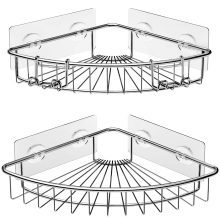 SMARTAKE 2-Pack Corner Shower Caddy, Stainless Steel Adhesive Bathroom