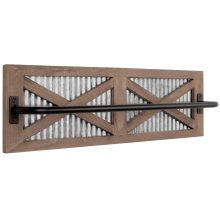 Autumn Alley Barn Door Rustic Bathroom Towel Rack