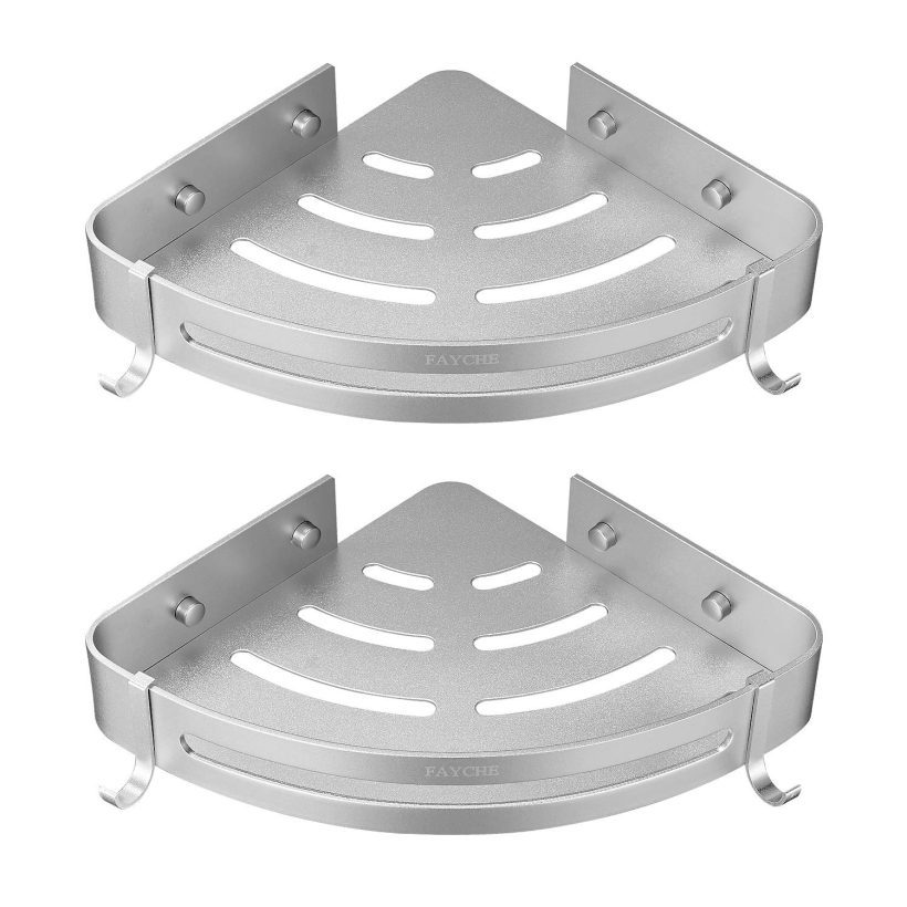 Multifunctional Bathroom Shelves in 2 Pack,Shower Shelf Caddy