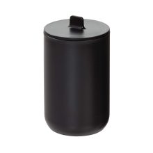 Matte Black Canister Jar with Lid: The Stylish Solution for Your Home Organization Needs! 🖤