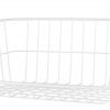 Whitmor White Wire Shelf Basket