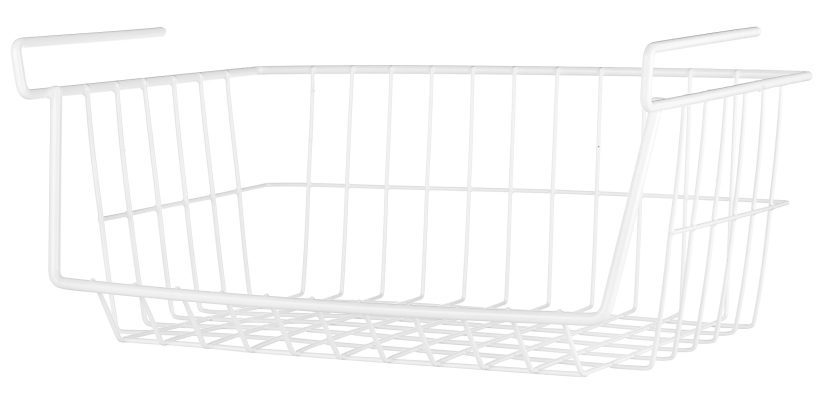 Whitmor White Wire Shelf Basket