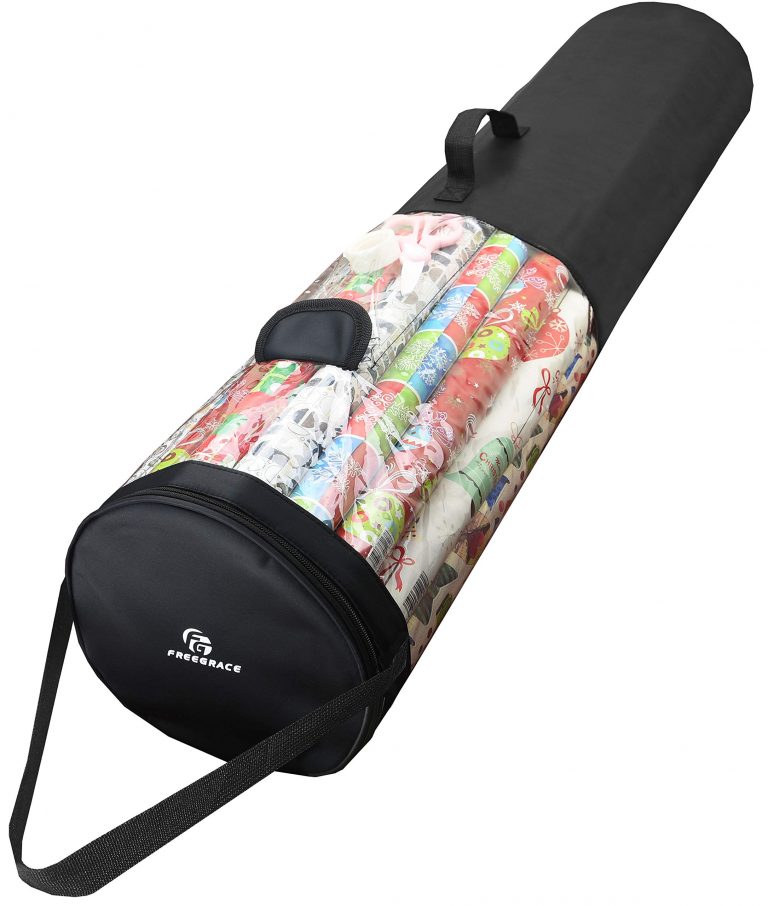 Freegrace Gift Wrap Organizer | Wrapping Paper Rolls Storage Bag