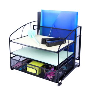 File Holder with Sliding Drawer and Hanging File Holder
