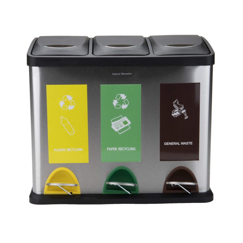 Mind Reader 3-Section Stainless Steel 24 Liter/ 6.5 Gallon