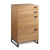 WLIVE 4 Drawer High Dresser, Drawer Chest, Storage Cabinet