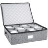 Cup and Mug Storage Box, Holds 12 Coffee Mugs and Tea Cups