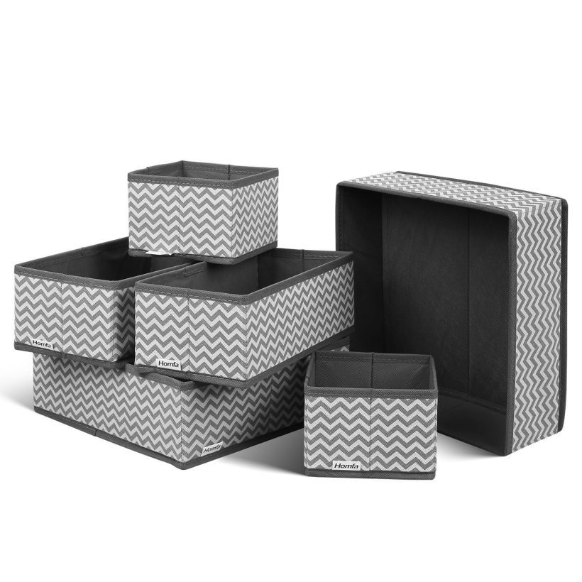 HOMFA Closet Drawer Organizer Foldable Fabric