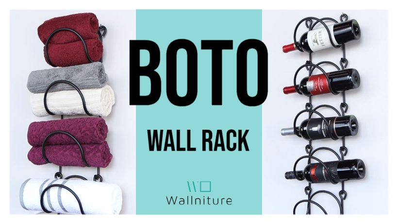Metal Towel Rack for Bathroom Wall Decor