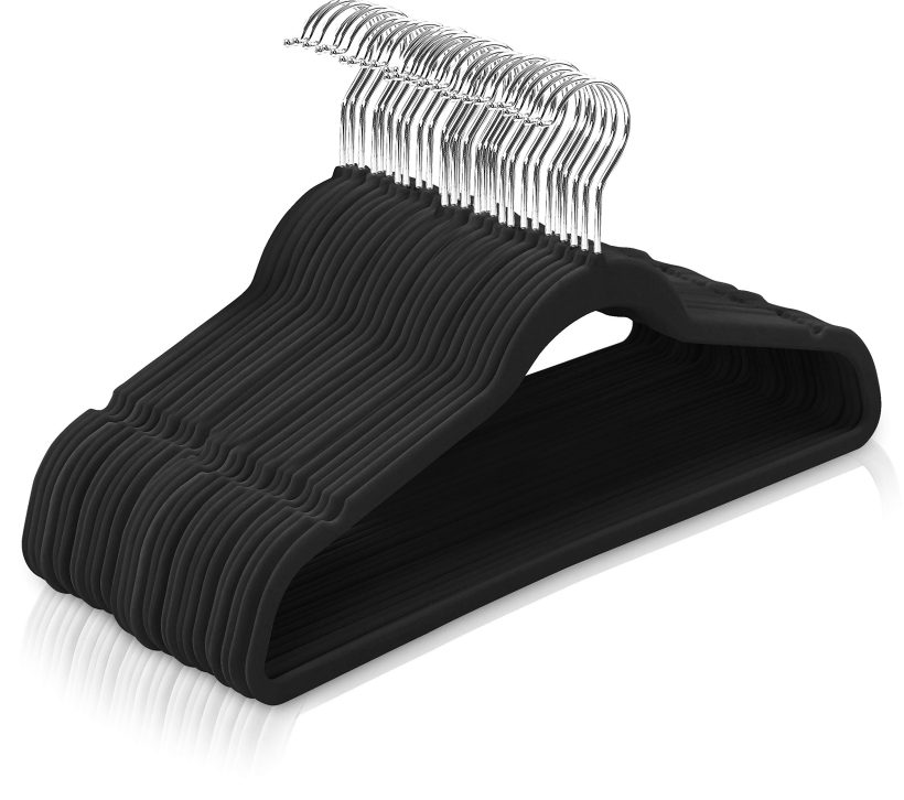 Premium Non Slip Velvet Hangers 360-degree rotatable Hook