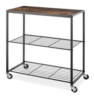 Whitmor Modern Industrial Rolling Storage Shelves