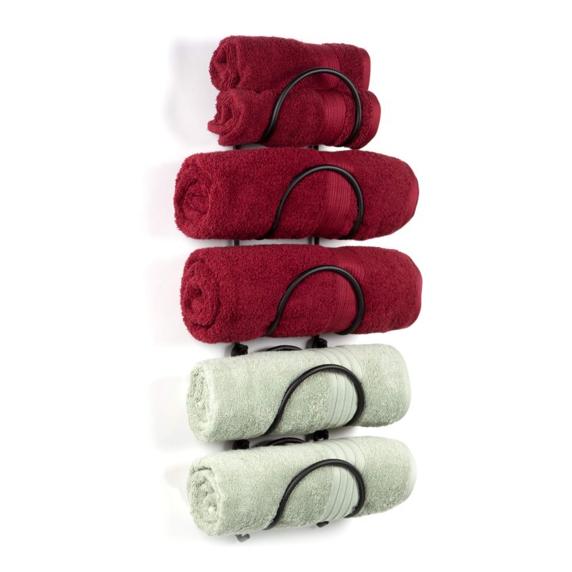 Metal Towel Rack for Bathroom Wall Decor