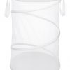 Collapsible Laundry Hamper White 18"