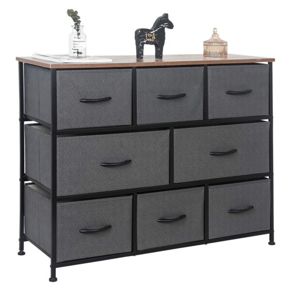 8 Drawer Dresser Organizer Fabric Storage Chest