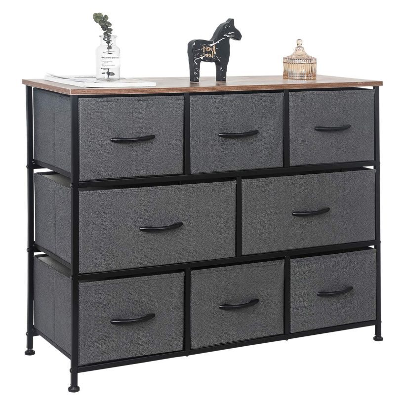 8 Drawer Dresser Organizer Fabric Storage Chest