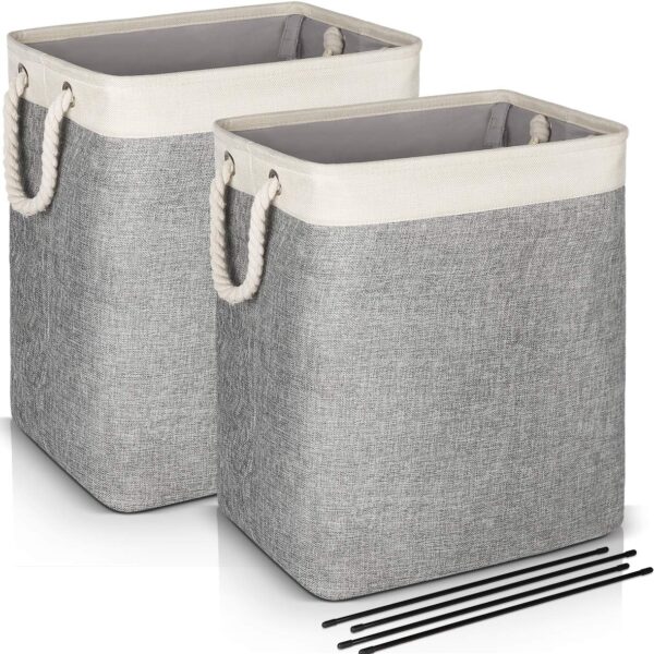 JOMARTO Laundry Basket with Handles 2 Pack