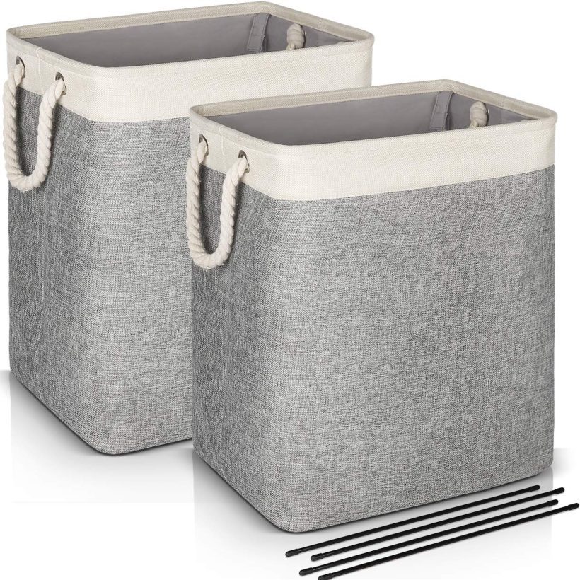 JOMARTO Laundry Basket with Handles 2 Pack