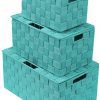 Organizer Set Stackable Storage Basket Woven