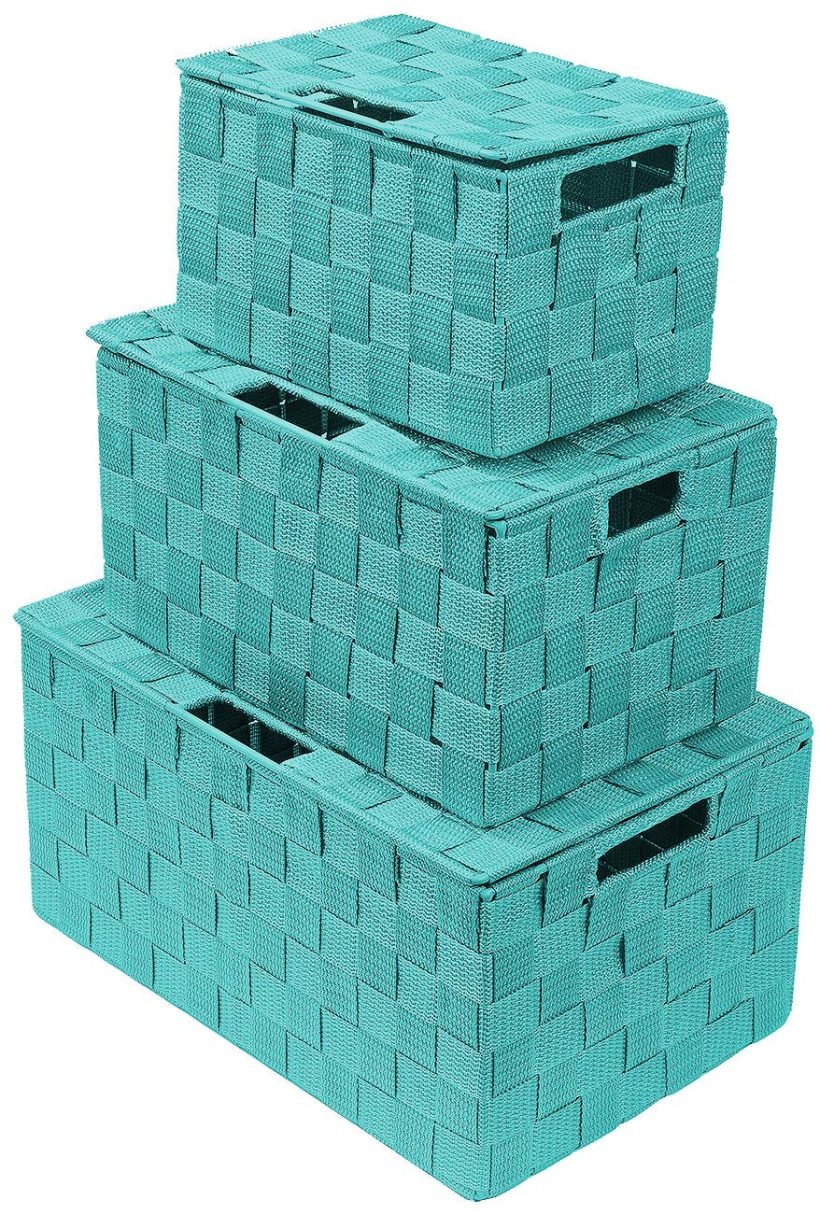 Organizer Set Stackable Storage Basket Woven